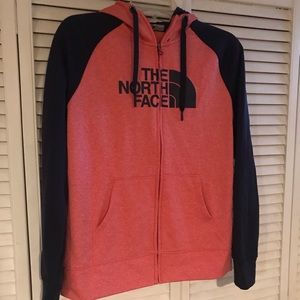 North Face zip front hoodie